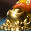 Brass Lucky Dog Statue - Exquisite Handcrafted Desk Decor