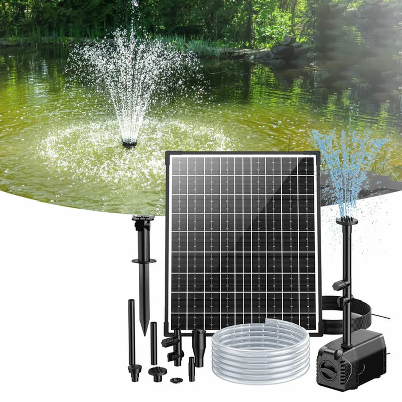 Pompe à eau solaire submersible avec débit réglable