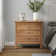 Arthelia Traditional 3-Drawers Nightstand with Built-in Charging Station and Pull-out Shelf