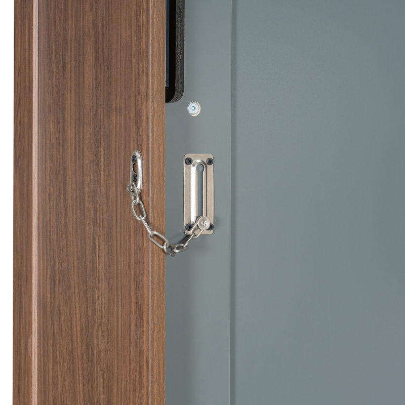 Lit escamotable avec bureau escamotable Murphy, Gris