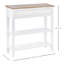 75.61 cm W Solid Wood Top Console Table