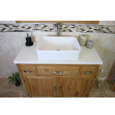 Destiney 1100mm Single Bathroom Vanity with Vessel Ceramic Basin