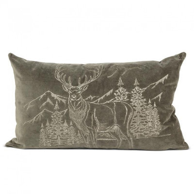 Deer & Forest Pillow