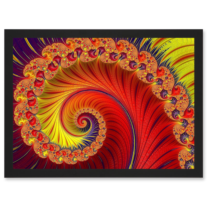 Flower Spiral Mandelbrot - Single Picture Frame Print