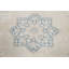 Tapis décoratif beige/bleu en laine de conception unique noué à la main des années 1960 9 pi 8 po x 12 pi 6 po