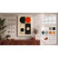 Quadrant Circles Mid-Century - Wrapped Canvas-131761558-131761568