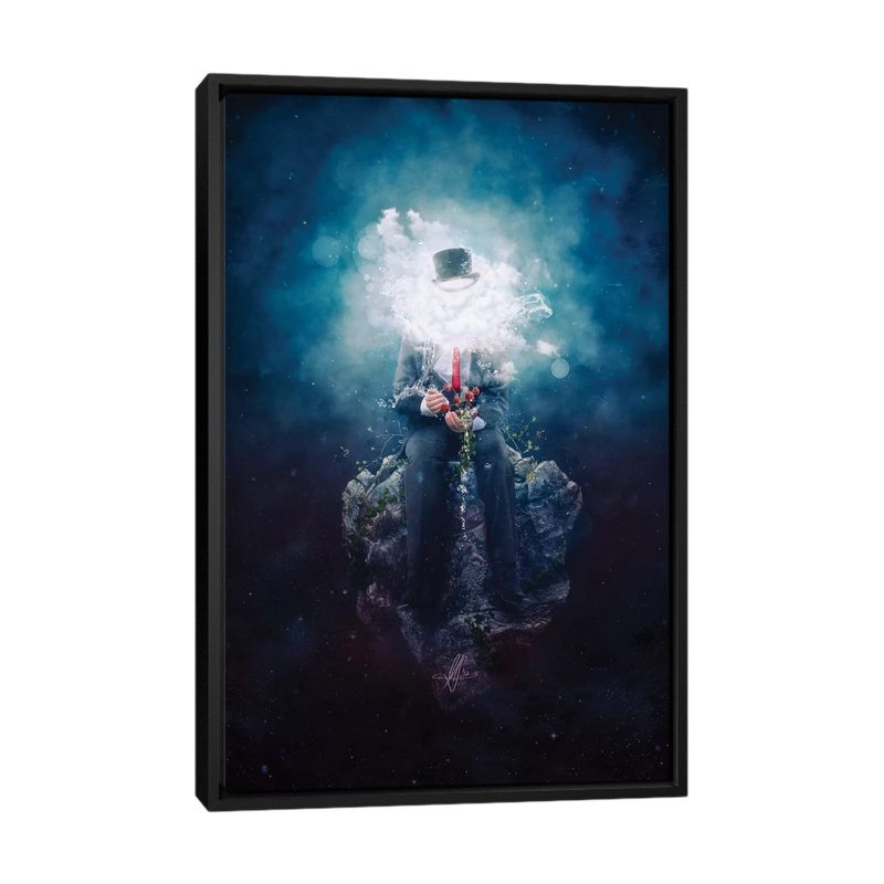« patience », impression sur toile, H 26 po x l 18 po x P 1,5 po, Toile avec cadre noir