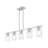 Zari 5 - Light Steel Dimmable Kitchen Island Square / Rectangle Chandelier-338262099