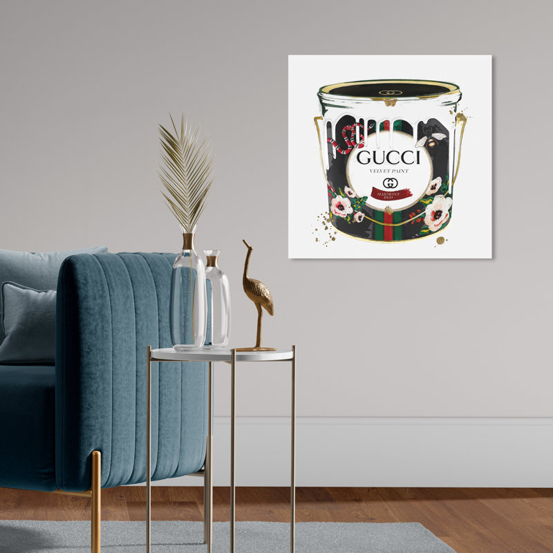 Pot de peinture Fashion and Glam Velvet Marmont - impression, H 20 po x l 20 po, Toile tendue