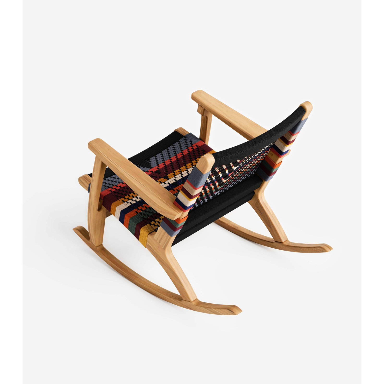 Masaya Rocking Chair, Natural, San Geronimo Pattern
