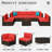 Arleht 7-Piece Wicker / Rattan Outdoor Sectional Seating Group with Cushions-351569845