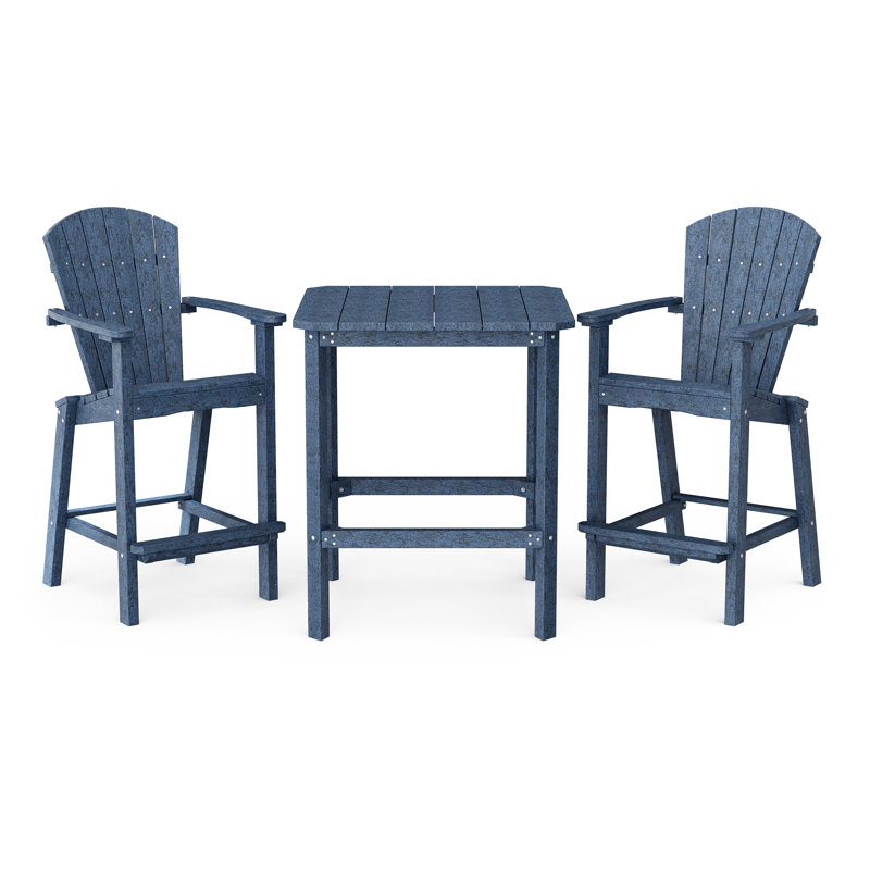 Ensemble de bar 3 pièces Classic, Bleu patriote