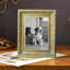 Cadre photo décoratif doré antique 3 pièces 8 po x 10 po avec profil décoratif