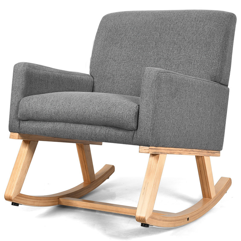 Chaise berçante Hebden, Gris
