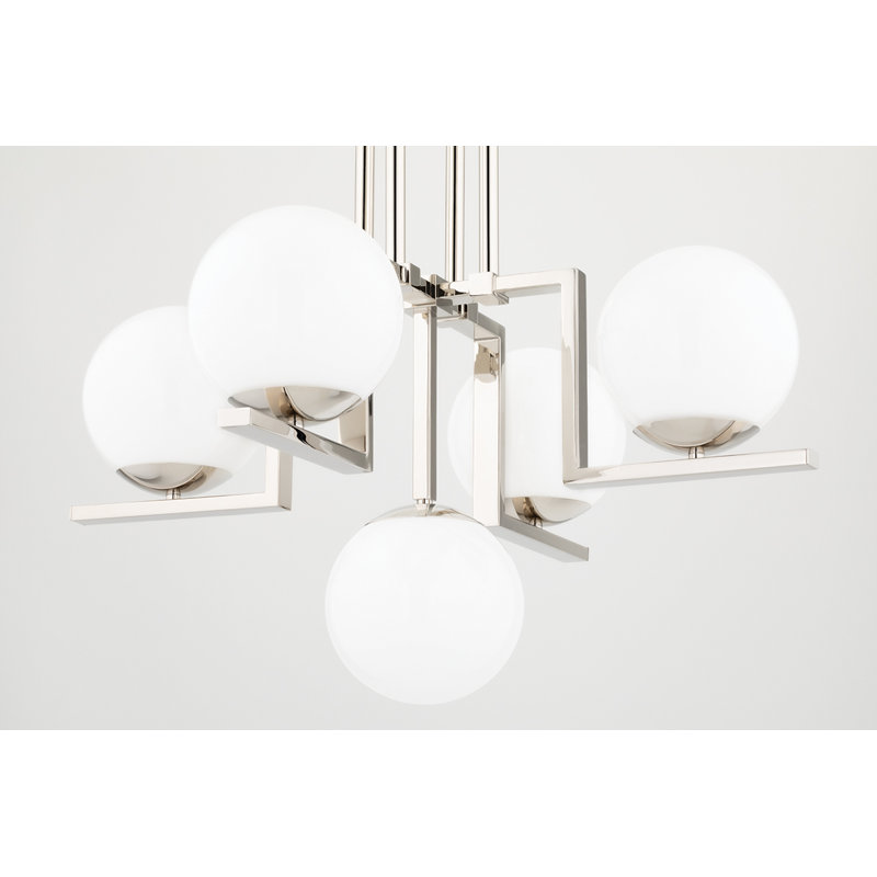 Tanner 9 - Light Chandelier, Polished Nickel