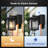 2-Pack Porch Light with GFCI Outlet, Dusk to Dawn Outdoor Lantern Wall Mount-1238079763