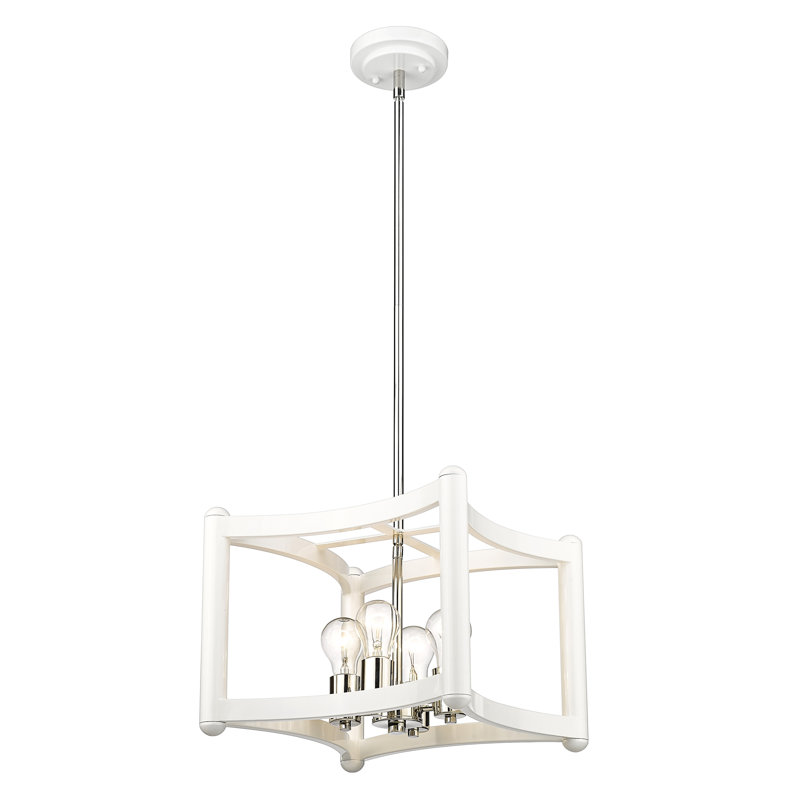 Luminaire suspendu convertible 4 lumières