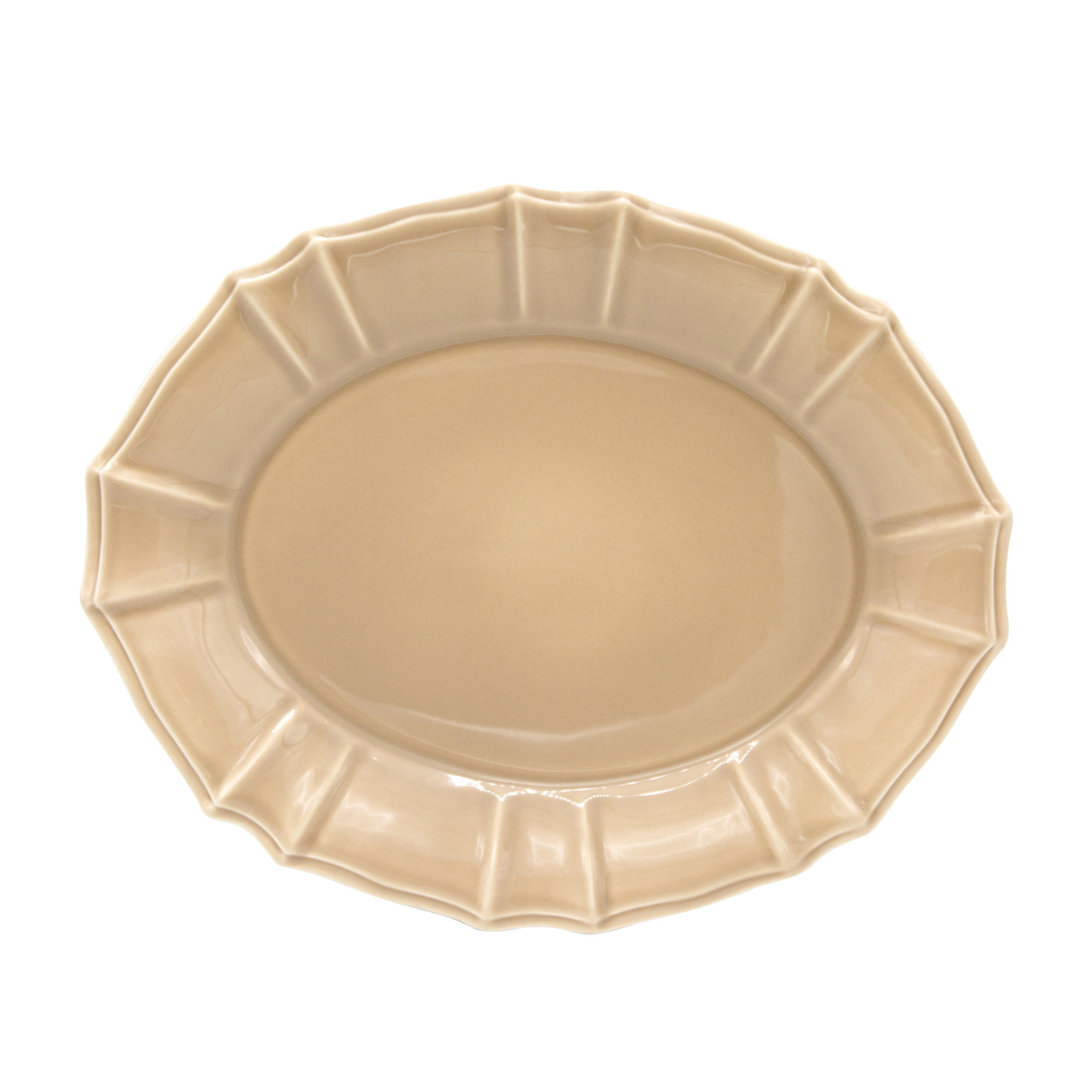 Chloe Oval Platter, Taupe