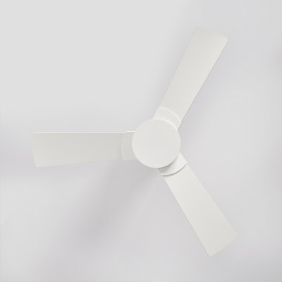  Rozzen 32 Hugger Indoor Ceiling Fan with Matte White blades and Handheld Remote