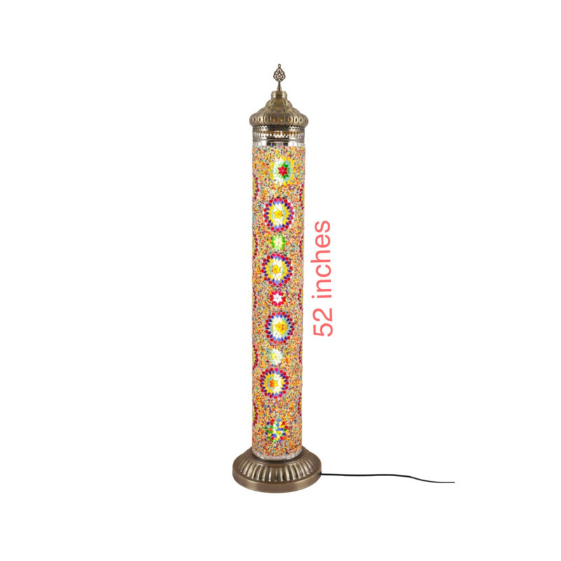 52'' Polished Traditional Floor Lamp