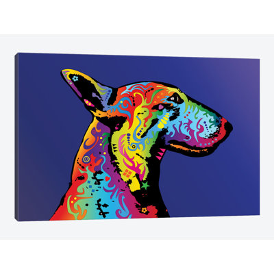 « arc » terrier profile, impression sur toile tendue