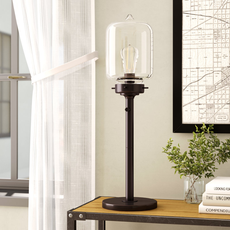 Lampe torchère de 28 po, Bronze huilé