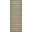 Striped Area Rug in Brown/Gray