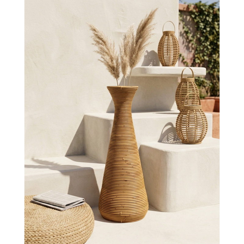 Wicker Table Vase