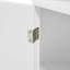 Armoire de rangement d'angle avec porte vitrée