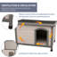 Niche pour chien Trixie Natura Classic, toit plat à charnières, pieds réglables-1369793389