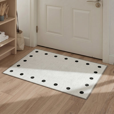 Tapis noir / blanc Nebular Modern
