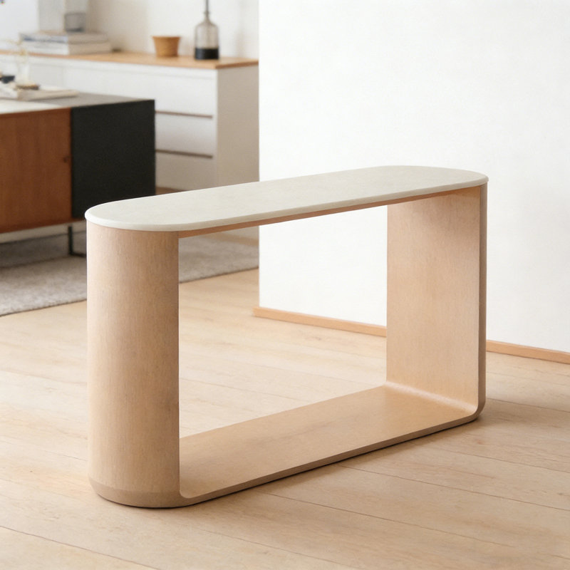 Modern Minimalist Practical Console Table, H 31,5 po x l 55,12 po x P 13,78 po