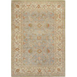 Agra Wool Oriental Area Rug in Beige