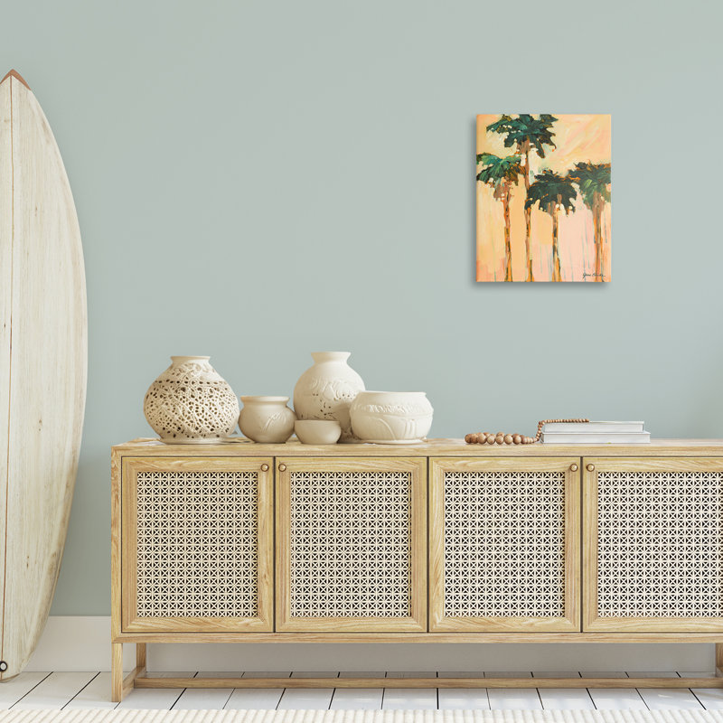 Shady Palms Impression Canvas Wall Art by Jane Slivka, 20" H x 16" W