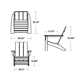 Modern Adirondack High-Density Polyethylene (HDPE) Outdoor Adirondack Chair