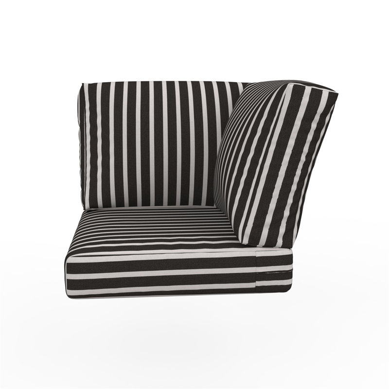Sunbrella® Outdoor Corner Chair Cushions, Shore Classic