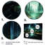 Vert, jaune, fractale abstraite, fractale, métropole - impression-714737535-714737534