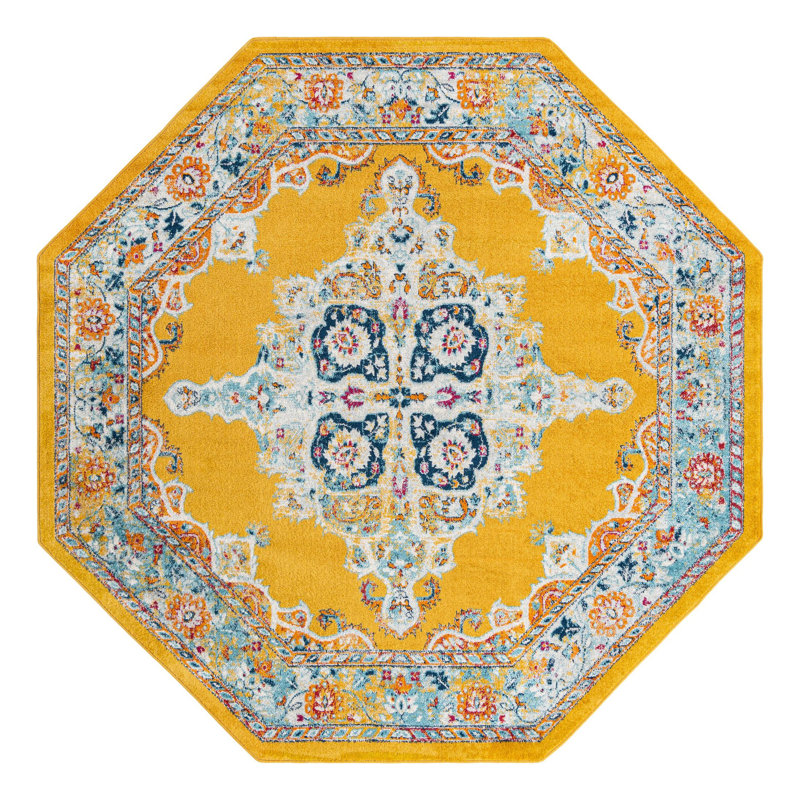 Armgard Oriental Indoor Rug, Octagon 7'10" x 7'10"