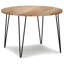 Table de salle à manger ronde Hunter de 114 cm (45 pouces) avec une finition naturelle raffinée