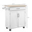 Îlot de cuisine avec chariot, tiroir, armoire de rangement et porte-serviettes-144792515