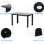 Table multi en verre trempé noir, poids net de 58,1 lb, pour différentes pièces, bureau multifonctionnel facile à nettoyer, épaisseur de 8 mm, utilisation à la maison, surface propre