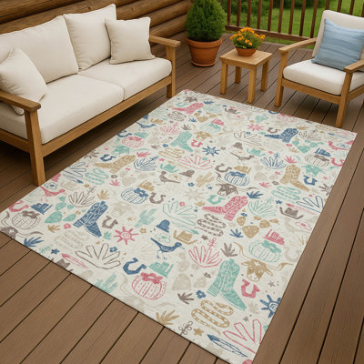 Tapis intérieur / extérieur lavable à la machine pour enfants Chantille ACN2512