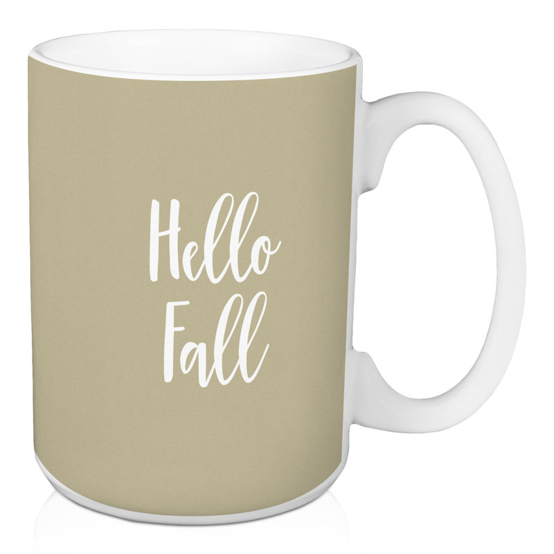 Narron Ceramic Coffee Mug, Beige