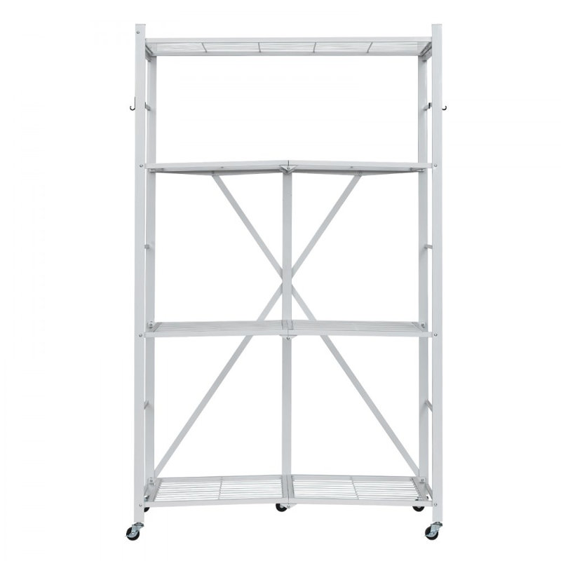 Tablette de rangement pliante avec roulettes