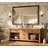 Gwenneth Rectangle Wood Mirror for Bathroom, Solid Pine Wood-878103208-930831089