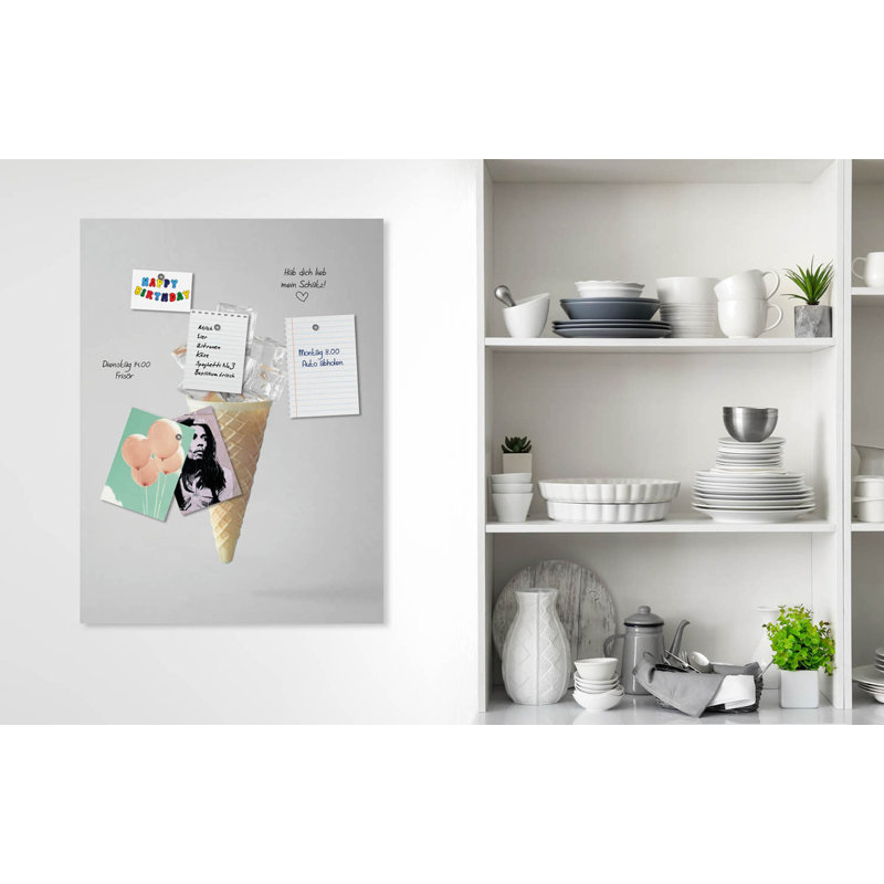 Magnetic Glass Photo Memo Board