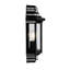 Rozier Satin Black 40cm H Outdoor Wall Lantern