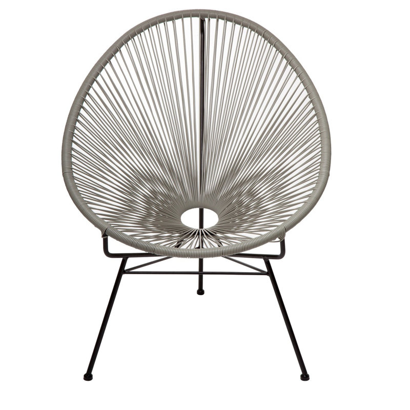 Meyerwood Wicker Outdoor Lounge Chair, Gray