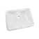Vitreous China Rectangular Undermount Bathroom Sink with Overflow