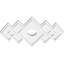 Médaillon de plafond contemporain en PVC de qualité architecturale l 14 po x H 9 3/8 po x H 2 po x P 4 1/4 po x P 1 po-36078168